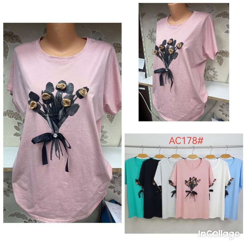Bluzki damskie Roz L-3XL, Mix Kolor Paczka 12 szt